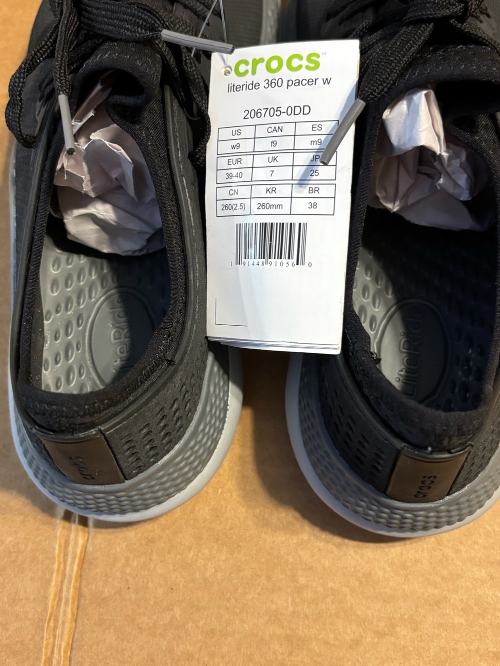 Crocs Women's Size 9 LiteRide 360 Pacer Sneakers NWT - Picture 3 of 8